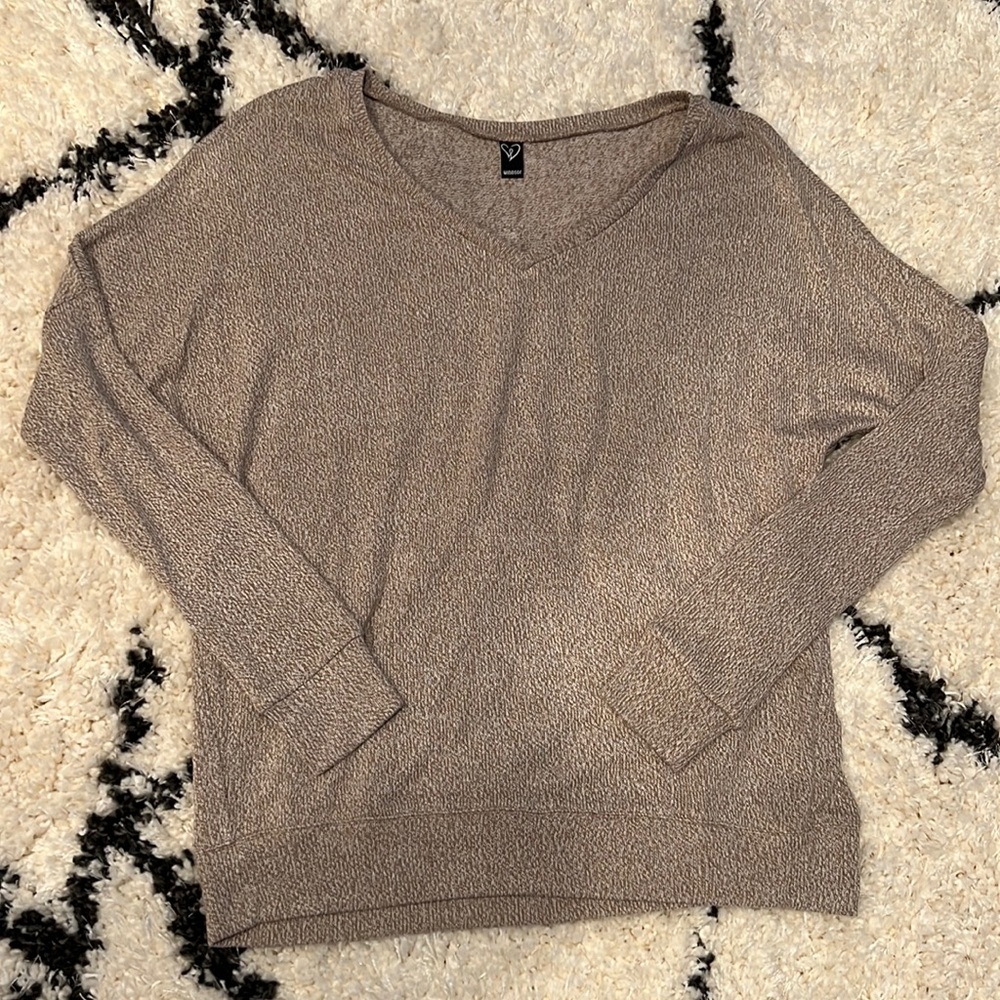 Windsor Tan Long Sleeve Top Large